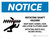 Notice: Rotating Shaft Hazard Keep Body Landscape - Wall Sign