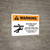 Warning: Rotating Shaft Hazard Keep Body Landscape - Wall Sign