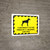 I Can Make It To The Fence in 3.1 Seconds. Can You? Yellow Hazard Landscape - Wall Sign