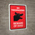 No Trespassing - Beware Of Dog Red Portrait - Wall Sign