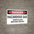 Danger: Hazardous Gas Ventilate Before Entry - Wall Sign