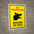 No Trespassing - Beware Of Dog Yellow Portrait - Wall Sign