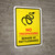 No Trespassing - Beware Of Rattlesnakes Yellow Portrait - Wall Sign