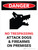 Danger: No Trespassing Attack Dogs And Firearms Portrait - Wall Sign