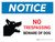 Notice: No Trespassing - Beware Of Dog Landscape - Wall Sign