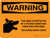 Warning: This Area is Protected By A Vicious Dog Three Times Per Week Landscape - Wall Sign