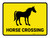 Horse Crossing Landscape - Wall Sign