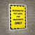 Designated Pet Area For Residents Only Yellow Hazard Portrait - Wall Sign