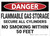 Danger: Flammable Gas Storage Secure Cylinders - Wall Sign