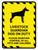 Livestock Guardian Dog On Duty - Please Maintain Control Of All Pets And Children Portrait - Wall Sign