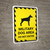 Military Dog Area Do Not Enter Portrait - Wall Sign