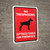 No Trespassing - Attack Dogs On Premises Portrait - Wall Sign