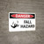 Danger: Fall Hazard - Wall Sign