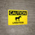Caution: Livestock with Horse Icon Landscape - Wall Sign