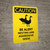 Caution: Be Alert Nesting & Aggressive Geese Portrait - Wall Sign