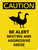 Caution: Be Alert Nesting & Aggressive Geese Portrait - Wall Sign
