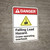 Danger: Falling Load Hazard Crane Safety ANSI - Wall Sign