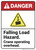 Danger: Falling Load Hazard Crane Safety ANSI - Wall Sign