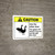 Caution: Use The Other Door - The Geese Will Attack ANSI Landscape - Wall Sign