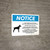 Notice: Large Breed Dogs Off Leash With Full Range of Access to Yard Landscape - Wall Sign