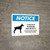 Notice: Livestock Guardian Dog On Duty - Please Maintain Control of Pets and Children Landscape - Wall Sign