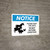 Notice: Please Shut The Gate - Do Not Disturb Livestock Landscape - Wall Sign