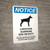 Notice: Livestock Guardian Dog On Duty - Please Maintain Control of Pets and Children Portrait - Wall Sign