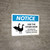 Notice: Use The Other Door - The Geese Will Attack Landscape - Wall Sign