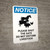 Notice: Please Shut The Gate - Do Not Disturb Livestock Portrait - Wall Sign