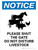 Notice: Please Shut The Gate - Do Not Disturb Livestock Portrait - Wall Sign