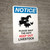 Notice: Please Shut The Gate - Keep Out Livestock Portrait - Wall Sign