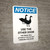 Notice: Use The Other Door - The Geese Will Attack Portrait - Wall Sign