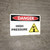 Danger: High Pressure - Wall Sign