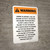 Warning: Alabama Equine Activity Sponsor Not Liable Portrait - Wall Sign