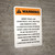 Warning: Texas Livestock Show Sponsor Is Not Liable Portrait - Wall Sign