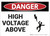Danger: High Voltage Above - Wall Sign