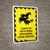Check In With Farm Personnel Upon Arrival with Animal Icons Hazard Portrait - Wall Sign