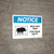 Notice: Wild Hog Trap Stay Back 200 Ft with Icon Landscape - Wall Sign