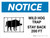 Notice: Wild Hog Trap Stay Back 200 Ft with Icon Landscape - Wall Sign