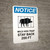 Notice: Wild Hog Trap Stay Back 200 Ft with Icon Portrait - Wall Sign