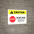 Caution: Do Not Wash Pesticide Application Equipment at This Wash Station White Landscape - Wall Sign