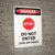 Danger: STOP - Do Not Enter - Stay Off Fence Portrait - Wall Sign