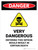 Danger: Very Dangerous - Entering This Siphon Would Result in Certain Death with Hazard Icon Portrait - Wall Sign