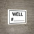 Well Number White Landscape - Wall Sign