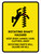 Rotating Shaft Hazard - Keep Body Away Portrait - Wall Sign