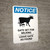 Notice: Gate Set For Milking Leave Gate As Found Portrait - Wall Sign