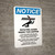 Notice: Rotating Auger Inside Portrait - Wall Sign