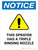 Notice: This Sprayer Has A Triple Rinsing Nozzle Portrait - Wall Sign