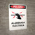Peligro: Electric Fence Portrait - Wall Sign