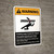 Warning: Ansi Rotating Auger Inside Portrait - Wall Sign